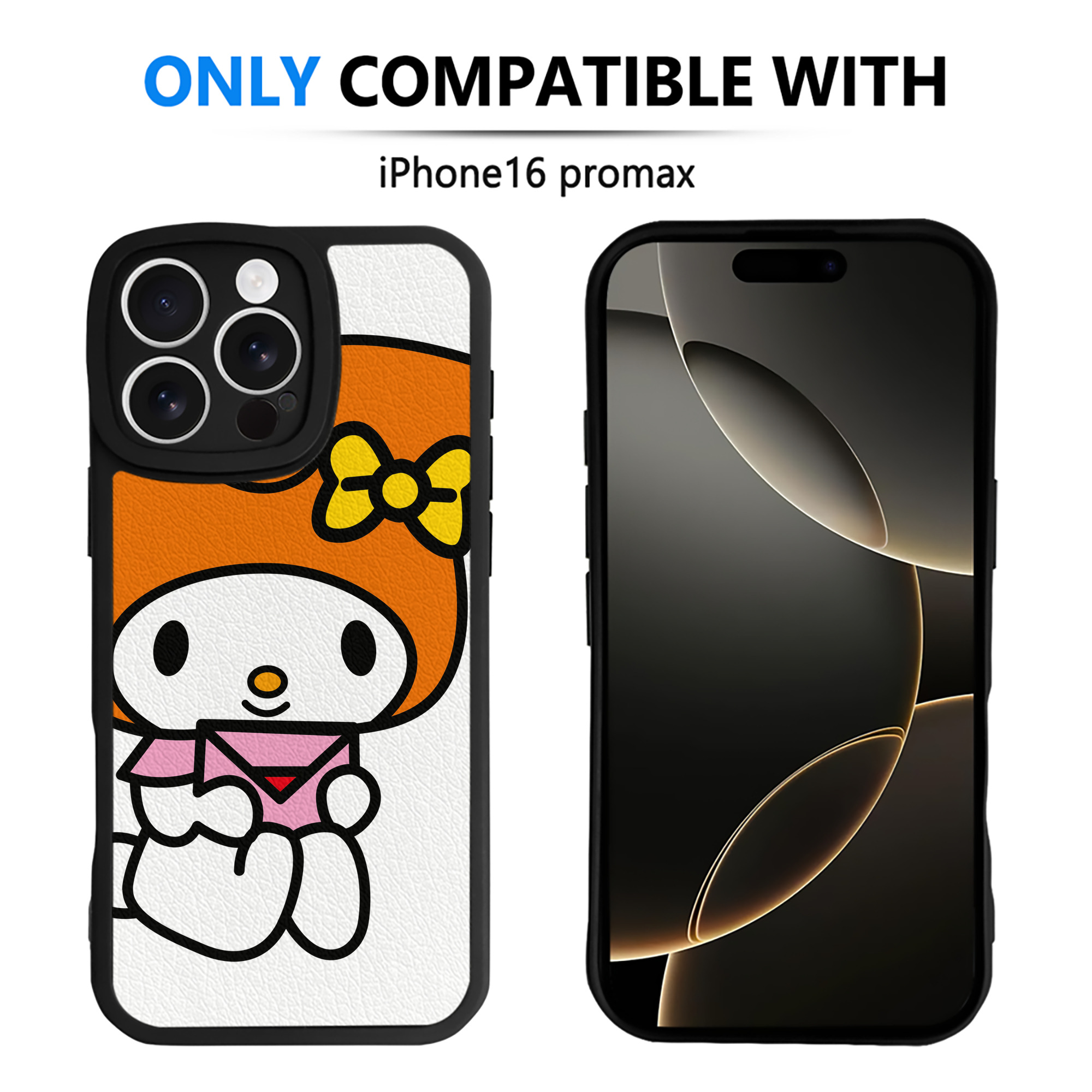 （画像用） Hello Kitty ハローキティ 【iPhone 16シリーズ対応】シリコンスマホケース（レザー調） 材質：シリコン
